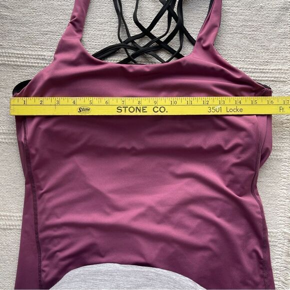 Icyzone Workout Tank in Mauve, Size XL - Picture 5 of 6